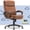 Cognac, variant on Serta Comfort Ergo Executive Office Chair, Ergonomic Mid-Back Design with Lumbar Support, Bonded Leather, Cognac