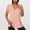 Pink, variant on Olyvenn Women's V Neck Lace Patchwork Eyelet Tops Short Sleeve Casual Shirts Blouses Spring Summer Clothes 2025 Green XXXL