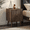 2 pack + Walnut, variant on SAYGOGO Medieval-Style Modern Double Drawer Nightstand, Solid Wood Legs, Walnut, 17.13"x15.75"x22.64", Silent Slides