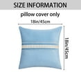 thumbnail image 7 of Unique Bargains Set of 2 Soft Throw Pillow Covers with Cute Embroidery Blue, 7 of 7