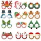 thumbnail image 1 of Marcos para gafas de fiesta de Navidad, gafas de fiesta de Navidad para niños, gafas de papel de Navidad con foto de Papá Noel, 1 of 7