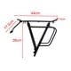 thumbnail image 4 of Portaequipajes trasero para bicicleta, ligero y duradero, con capacidad de carga de 75 kg, asiento trasero Negro, 4 of 9