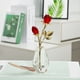 thumbnail image 3 of Wosthever Rosas de cristal de imitación rosa - Elegante bajo mantenimiento para interior o exterior Estatuilla de rosa de cristal con poste de Decoración del hogar rojo brillante vara de oro, 3 of 6