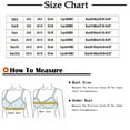 thumbnail image 3 of Daisy Bra for Seniors Front Snap Closure Bras Comfortable Wireless Bras Stretchy Daily Breathable Sports Bra Solid Underwear, 3 of 3