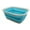 Gray/Bright Blue, variant on SAMMART 15L (3.96 Gallon) Collapsible Tub - Portable Outdoor Picnic Basket / Crater - Foldable Washing Tub - Space Saving Storage Container