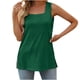 thumbnail image 2 of ICHUANYI Clearance Women's Fashion Printed Round Neck Comfortable Loose T-shirt Sleeveless Blouse Casual Tops(Green, S) ICHUANYI WER2023080814965, 2 of 6