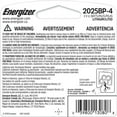 thumbnail image 6 of Energizer CR2025 Coin Batteries (4 Pack), 2025 3V Lithium Batteries, Long-Lasting Power Compatible with Key Fobs, Watches and more, 6 of 13