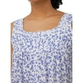 thumbnail image 5 of Aria Women's Sleeveless 40" Cotton Nightgown, Sizes XS-5X, 5 of 6