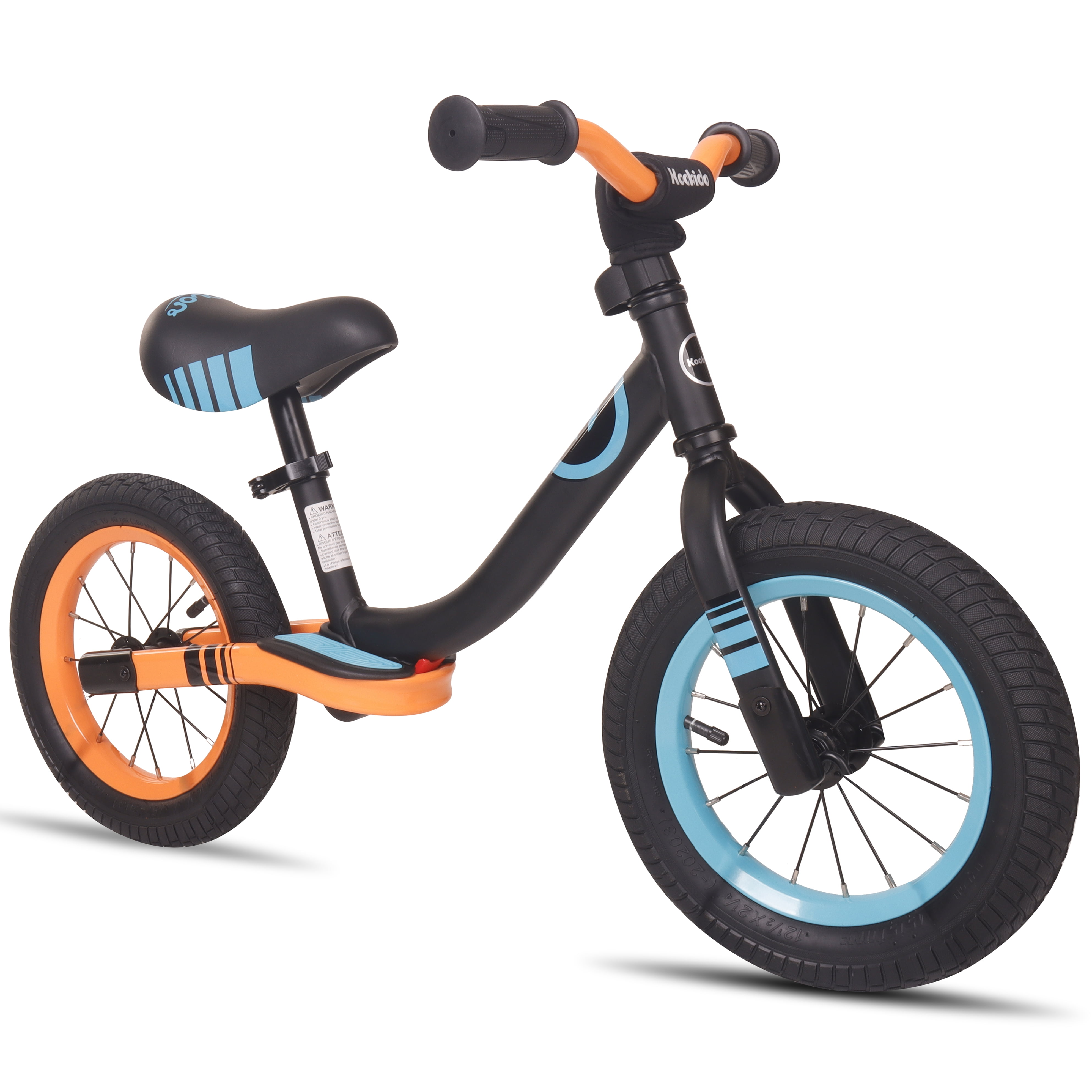 KOOKIDO Sport Balance Bike with Air Tires, Kids Bike with Rear ...