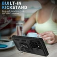 thumbnail image 2 of Case for Galaxy S21 Ultra, Shockproof Impact Resistant with Slide Lens Protective Cover Case for Samsung Galaxy S21 Ultra 4G/5G 6.8 inch (Black), 2 of 13
