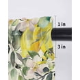 thumbnail image 6 of Summer Lemon Tier Curtains 36 Inch Length,Sheer Curtains for Bedroom Living Room Window Spring Eucalyptus Leaves Botanical Vintage Voile Drapes Kitchen Curtains Small Half Window 27.5"x36" 2 Panels, 6 of 7