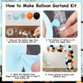 thumbnail image 5 of A Little Boo is Almost Due Balloons Garland Kit, Blue and Orange, Halloween Baby Shower Decorations for Boy Ghost Bat Balloons Banner A Baby is Brewing Cake Topper Set, 5 of 6