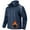 Blue, variant on Men's Work Jacket Waterproof Softshell Fleece Lined Hooded Coats Outdoor Hiking multi-pocket Windbreaker Rain Jacket
