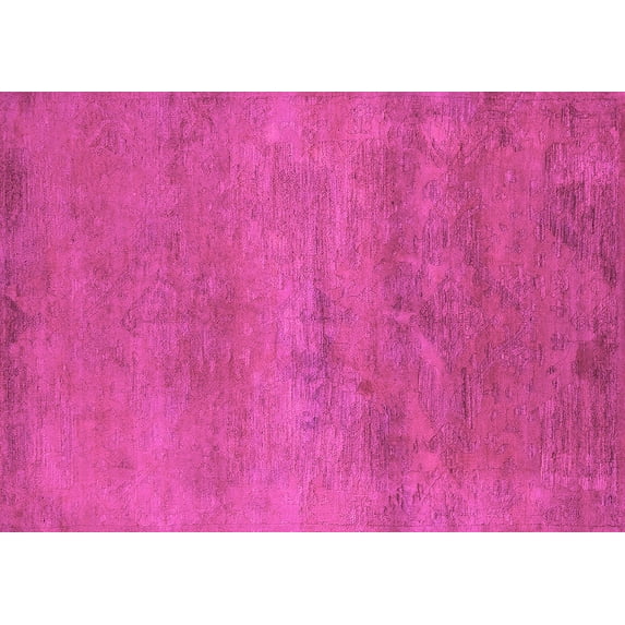 Ahgly Company Indoor Rectangle Oriental Pink Industrial Area Rugs, 4' x 6'