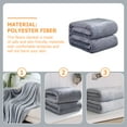 thumbnail image 2 of Couverture en Fibre de Polyester Confortable Tapis Chaud pour Bureau Sieste Couverture en Polaire, 2 of 8