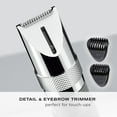 thumbnail image 6 of ConairMan Nose Hair Trimmer for Men, For Nose, Ear, and Eyebrows, Patent 360 Bevel Blade for No Pull, No Snag Trimming Experience, Cordless Trimmer 5 piece Set with Professional Metal Handle, 6 of 7