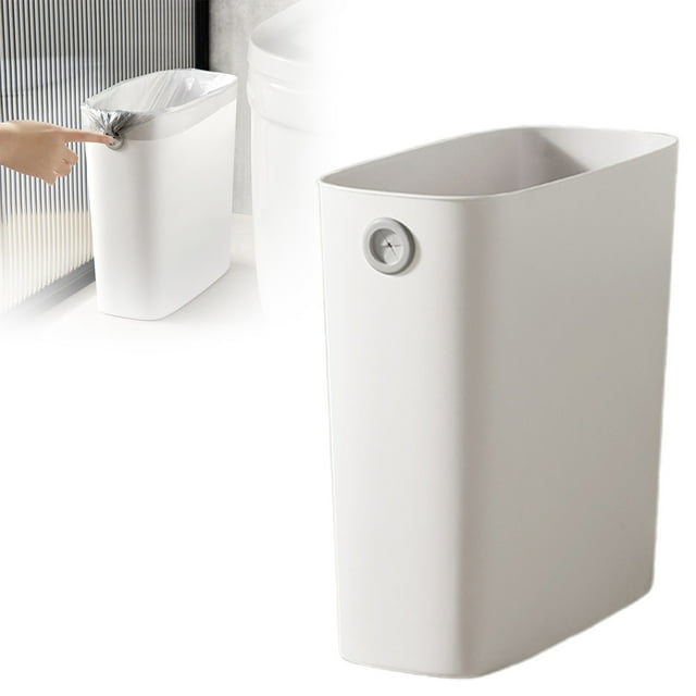 Small Trash Can Pp Tpr Plastic Wastebasket for Bathroom Bedroom Kitchen