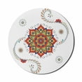 thumbnail image 1 of Lotus Mouse Pad for Computers, Flower Bloom Abstract Modern Style Mandala Influences Symmetric Folk Pattern, Round Non-Slip Thick Rubber Modern Gaming Mousepad, 8" Round, Multicolor, by Ambesonne, 1 of 2
