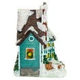 thumbnail image 4 of Northlight LED Lighted Snowy House Christmas Village Decoration - 5.5" - Green, 4 of 5