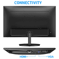 thumbnail image 6 of Norcent 24 Inch Frameless Computer Monitor FHD 75HZ VA with Built-In Speakers, 6 of 7