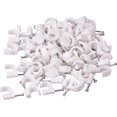 thumbnail image 4 of QualGear 10mm Cable Clips, White, 100 Pack, CC10-W-100-P, 4 of 4