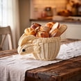thumbnail image 7 of Naittoop Easter Basket with Handle Bunny Easter Woven Picnic Basket for Kids with Cute Rabbit Ears Rattan Gift Wicker Wine Woven Empty for Candy Storage Toy Girl Party Supplies Begie, 7 of 7