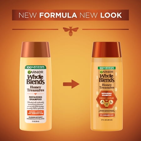 Garnier Whole Blends Repairing Shampoo with Honey and Beeswax, 3 fl oz