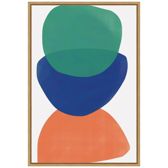 Amanti Art Big Shape Relief No 2 Framed Canvas Wall Art Print