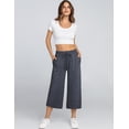 thumbnail image 4 of Pantalones capri TARSE para mujer, de entrenamiento y yoga, color azul oscuro, 4 of 4