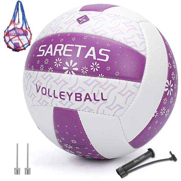 Pelota de voleibol Saretas para niñas, exterior e interior, suave al tacto