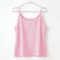 thumbnail image 6 of CCRFTGI Cute Tank Tops for Kids Girls Size 7 Sleeveless Summer Casual Girls Fashion Pink Plaid Camisole Tops Comdy Spaghetti Strap Crew Neck Tank Tops Pink 12-13 Years, 6 of 8