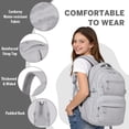 thumbnail image 6 of Gynky School Backpack, Large Capacity Bookbag Cute Girlish Water-Resistant Laptop Backpacks for Teen Adults Tween, Fashion Aesthetic Lightweight Travel Daypack for Women Middle School College, 6 of 10