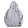 thumbnail image 4 of Women's Hoodies Sweatshirts Product Title Pickle Graphic Hoodie for Women Cute Fall Fashion Pullover Sweatshirt with Funny Pickle Design Cozy Sweatshirt Top for Everyday Wear Grey 2XL, 4 of 5