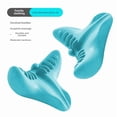 thumbnail image 1 of 2-Pack Blue Cervical Support Pillow with Gravity Pressure Massage & Warm Therapy - Home/Portable Neck Pain Relief, Spine Alignment, and Shoulder Relaxation Tool for Neck Rehabilitation & Fitness, 1 of 6