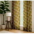 thumbnail image 4 of Vargottam Cotton Rod Pocket/Back Tab Curtains - 96" Floor-Length Drapes for Long Doors or Large Windows - Light Filtering, 3-in-1 Header - Set of 2, 52"x96" - Dandelions Flower Print (Yellow), 4 of 8