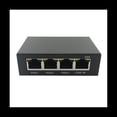 thumbnail image 3 of 4 Port Gigabit POE Extender 100/1000M Network Switch Extender IEEE802.3Af/At Plug&Play for PoE Switch NVR IP Camera AP,1 * POE Extender,Black, 3 of 8