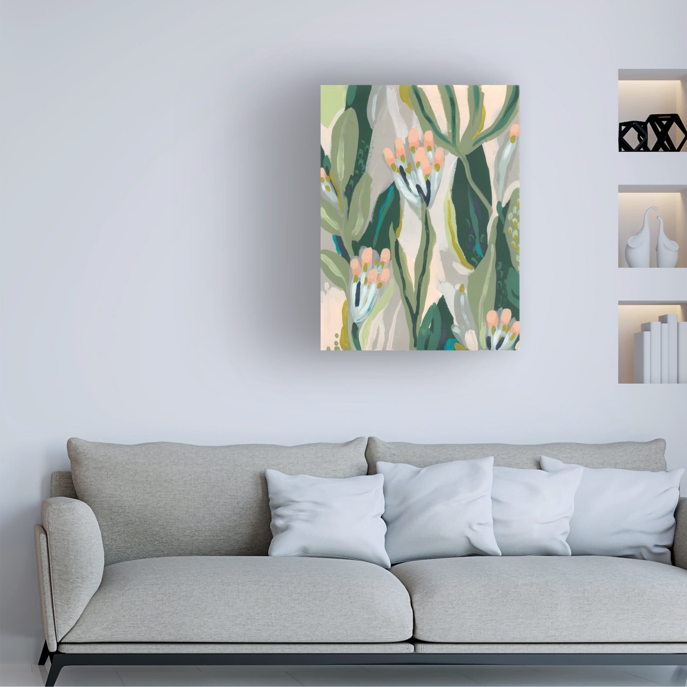June Erica Vess 'Floral Impulse II' Canvas Art