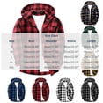 thumbnail image 4 of Horkkom Flannel Shirt Women Long Sleeve Button Down Hoodies Casual Loose Hood Jackets with Pocket L, 4 of 6