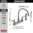 thumbnail image 4 of Delta Windemere Two-Handle Kitchen Faucet - 21996LF-SS - Stainless, 4 of 5