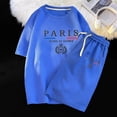 thumbnail image 3 of Conjunto de dos piezas de marca de verano con diseño de gofres para hombre, camisetas, pantalones cortos, traje deportivo para correr, conjunto de 2 piezas, chándal informal, ropa de calle, conjunto d, 3 of 4