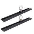 thumbnail image 1 of L Track Tie Down System, Includes 2 Pack 12 Inch Anodized Aluminum L Track and 4 Single Stud O Ring Fittings, L Track Rail Tie Down System for Trailers and Truck Beds, 1 of 7