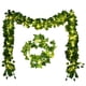 thumbnail image 1 of 12 guirnaldas de hiedra artificial, guirnalda de hiedra artificial con 100 luces LED para decoración de celebraciones, bodas, cocinas, jardines y oficinas., 1 of 5