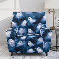 thumbnail image 2 of Jiueut Ghost Print Recliner Chair Slipcover Halloween Decoration Polyester Fabric Reclining Chair Covers Anti Slip Sofa Slipcover for Fabric and Leather Chairs, 2 of 7