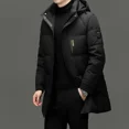 thumbnail image 2 of Ropa de invierno para hombre, marca 2024, chaqueta de plumón larga de seda de leche, chaqueta acolchada con relleno de plumón de pato para hombre, abrigos casuales nuevos, 2 of 5