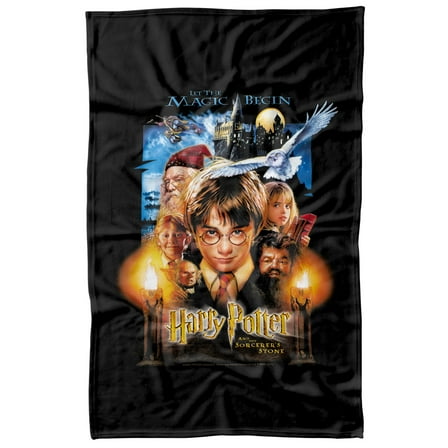 Harry Potter Movie Poster Fleece Blanket 36' x 58',Movie Poster