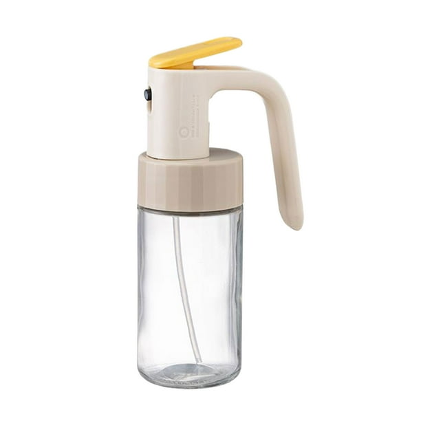 Cateissary Botella de vidrio con pulverizador de aceite para cocina, capacidad Visible, prevención de fugas, pulverizador de aceite, botella de Cocina y Comedor 250ML