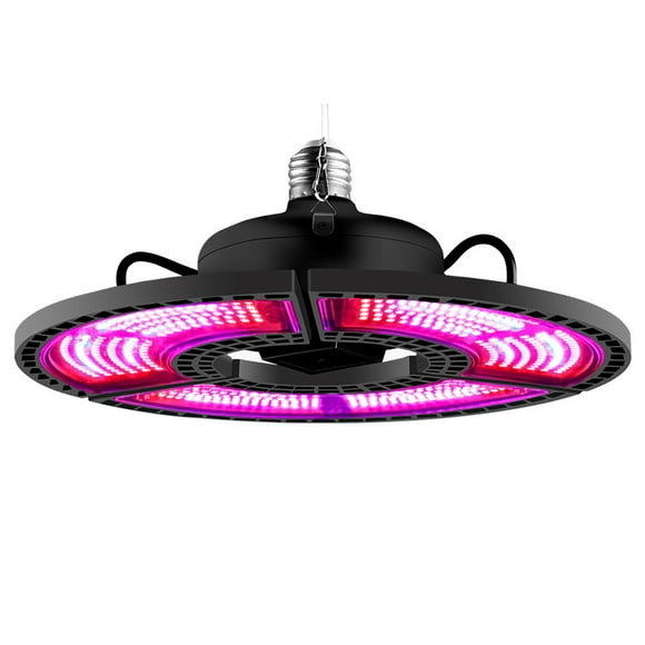 Zootealy 3-in-1 Adjustable Plant Lamp Greenhouse Seedling Flower Growth Light E27-288 Beads, Waterproof Foldable Plant Light Fixture