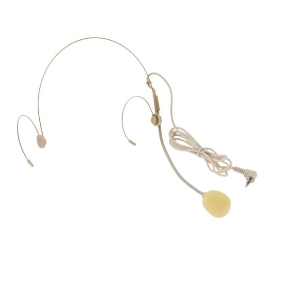 Micrófono de Diadema perfecl con Doble Gancho para oreja Inalámbrico tipo electret
