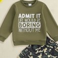 thumbnail image 4 of HFHAPW Baby Toddler Boy Clothes Fall Winter Outfit Letter Print Long Sleeve Sweatshirts Pants Set 6 9 12 18 24 Months 3T 4T 5T 6T 7T 8T 9T Boy Clothes(Dark Gray,12-18 M), 4 of 4