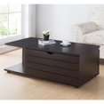 thumbnail image 2 of Furniture of America Wiley Rustic Wood Storage Coffee Table in Cappuccino, 2 of 5